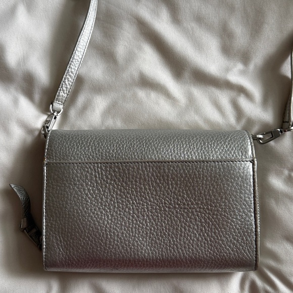 Tory Burch Metallic Silver Crossbody - Picture 5 of 6